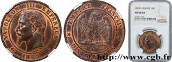 Dix centimes Napoléon III, tête laurée 1865 Paris F.134/16