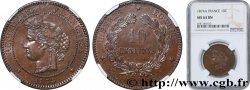 10 centimes Cérès 1874 Paris F.135/12