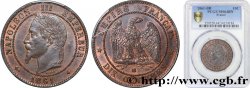 Dix centimes Napoléon III, tête laurée 1861 Strasbourg F.134/5