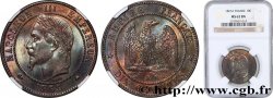 Dix centimes Napoléon III, tête laurée 1863 Paris F.134/10