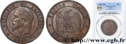 Dix centimes Napoléon III, tête laurée 1865 Strasbourg F.134/17