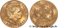 Belle Épreuve Or 100 francs Marie Curie 1984  F5.1600 1