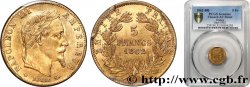 5 francs or Napoléon III, tête laurée 1862 Strasbourg F.502/2