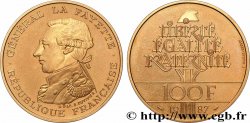 Belle Épreuve Or 100 francs - La Fayette 1987  F5.1603 2