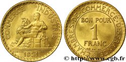 1 franc Chambres de Commerce 1921 Paris F.218/3 SUP58 