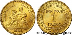 1 franc Chambres de Commerce 1924 Paris F.218/6