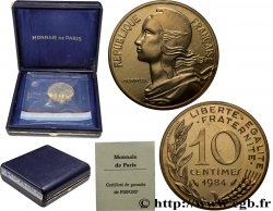 Piéfort Br-Al de 10 centimes Marianne 1984 Pessac GEM.46 P1 