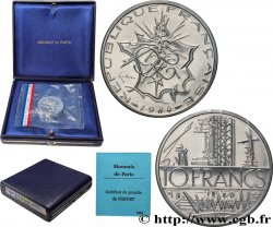 Piéfort argent de 10 francs Mathieu, Certificat n°Ag001 1984 Pessac GEM.186 P2