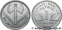 1 franc Francisque, lourde 1942  F.222/3