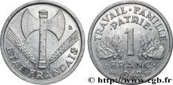 1 franc Francisque, lourde 1942  F.222/3