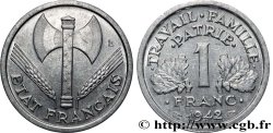 1 franc Francisque, lourde 1942  F.222/3
