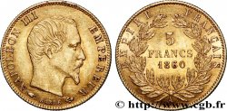 5 francs or Napoléon III, tête nue, grand module 1860 Paris F.501/10