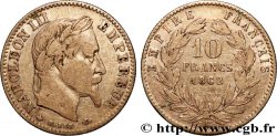10 francs or Napoléon III, tête laurée, type définitif à grand 10 1862 Paris F.507A/1