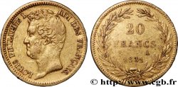 20 francs or Louis-Philippe, Tiolier, tranche inscrite en creux 1831 Paris F.524/2