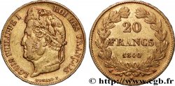 20 francs or Louis-Philippe, Domard 1840 Paris F.527/22