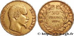 20 francs or Napoléon III, tête nue 1854 Paris F.531/2