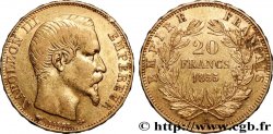 20 francs or Napoléon III, tête nue 1855 Paris F.531/4