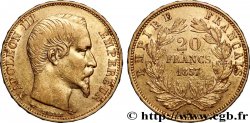 20 francs or Napoléon III, tête nue 1857 Paris F.531/12
