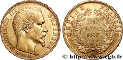 20 francs or Napoléon III, tête nue 1857 Paris F.531/12