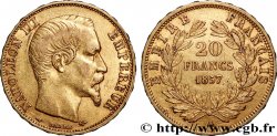 20 francs or Napoléon III, tête nue 1857 Paris F.531/12