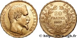 20 francs or Napoléon III, tête nue 1857 Paris F.531/12