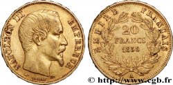 20 francs or Napoléon III, tête nue 1858 Paris F.531/13