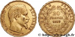 20 francs or Napoléon III, tête nue 1859 Paris F.531/15