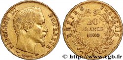 20 francs or Napoléon III, tête nue 1860 Paris F.531/18