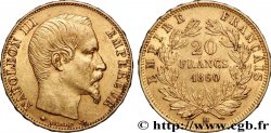 20 francs or Napoléon III, tête nue 1860 Strasbourg F.531/20