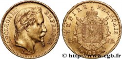 20 francs or Napoléon III, tête laurée 1862 Strasbourg F.532/5