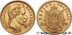 20 francs or Napoléon III, tête laurée 1862 Strasbourg F.532/5