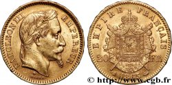 20 francs or Napoléon III, tête laurée 1865 Paris F.532/11