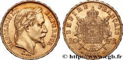 20 francs or Napoléon III, tête laurée 1865 Paris F.532/11