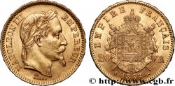 20 francs or Napoléon III, tête laurée 1866 Paris F.532/13