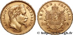 20 francs or Napoléon III, tête laurée 1866 Paris F.532/13