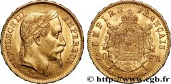 20 francs or Napoléon III, tête laurée 1868 Paris F.532/18
