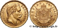 20 francs or Napoléon III, tête laurée 1868 Paris F.532/18
