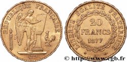 20 francs or Génie, Troisième République 1877 Paris F.533/5