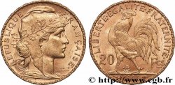 20 francs or Coq, Dieu protège la France 1904 Paris F.534/9