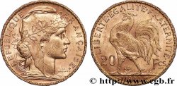 20 francs or Coq, Dieu protège la France 1904 Paris F.534/9