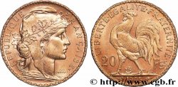 20 francs or Coq, Dieu protège la France 1905 Paris F.534/10