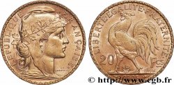 20 francs or Coq, Dieu protège la France 1905 Paris F.534/10