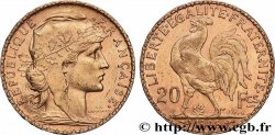 20 francs or Coq, Dieu protège la France 1905 Paris F.534/10