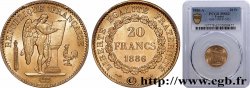 20 francs or Génie, IIIe République 1886 Paris F.533/9