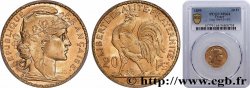 20 francs or Coq, Dieu protège la France 1899 Paris F.534/2