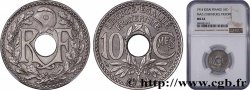 Essai-piéfort de 10 centimes Lindauer en nickel 1914 Paris GEM.39 EP SUP62 NGC