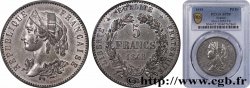 Concours de 5 francs, essai en étain par Magniadas 1848 Paris VG.3082 var SUP58 PCGS