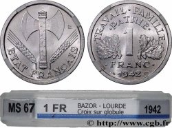 1 franc Francisque, lourde, avec les croix 1942 Paris F.222/2