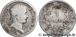 1 franc Napoléon Ier tête laurée, Empire français 1812 Bayonne F.205/49