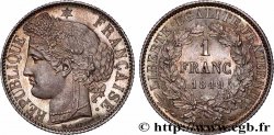 1 franc Cérès, IIe République 1849 Paris F.211/1